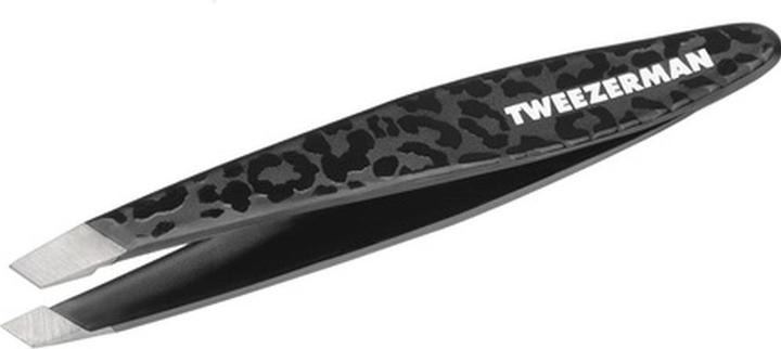 Tweezerman Black Leopard Mini Slant Tweezer