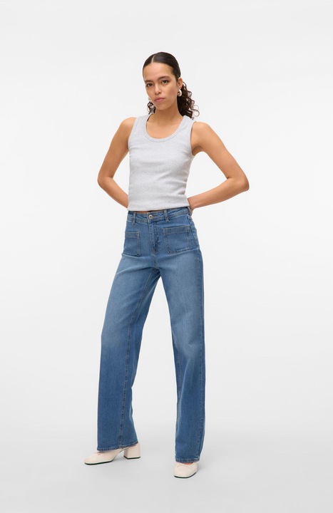 Produktbild Vero Moda VMTESSA Hohe Taille Weiter Beinschnitt Jeans Weit geschnitten (W29/L30)