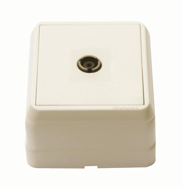 Produktbild Mutlusan Bron TV Kabel Enddose Stichdose Antennestecker Aufputz Weiss