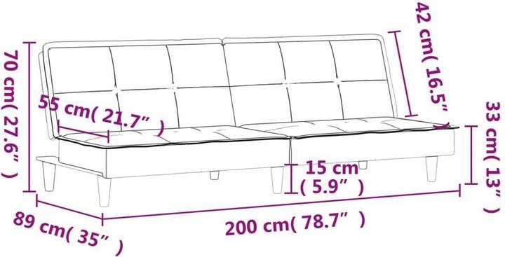 Produktbild vidaXL Schlafsofa