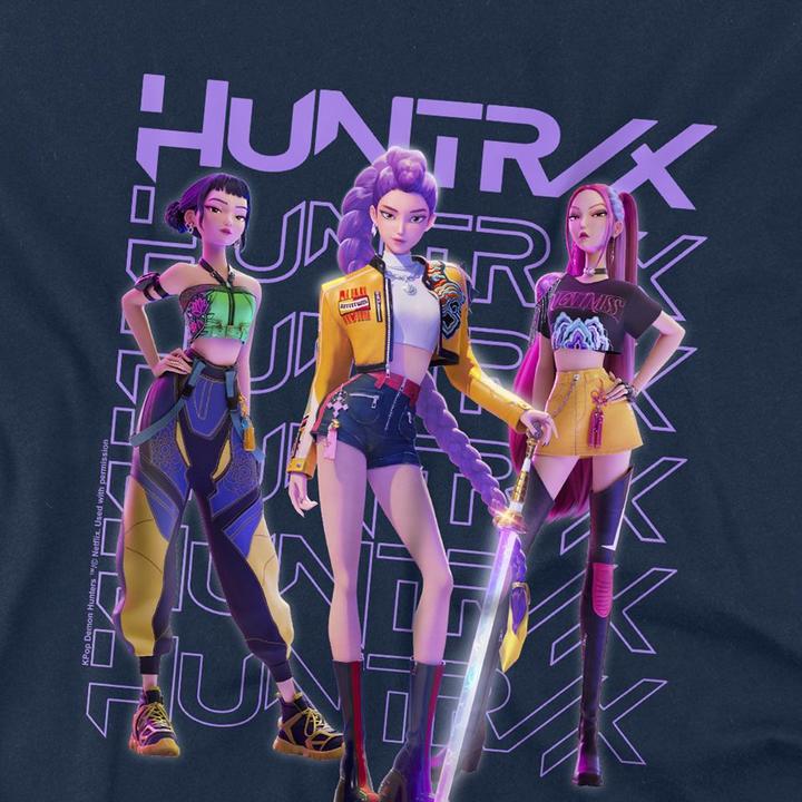 Immagine prodotto K-Pop Demon Hunters Maglietta Huntr/X Posa Bambini (140, 146)