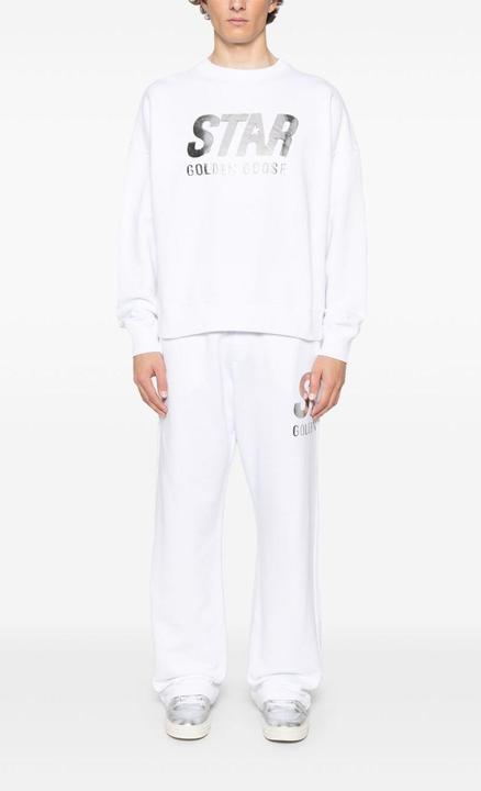 Actual product image Golden Goose cotton crewneck sweatshirt color white (M)
