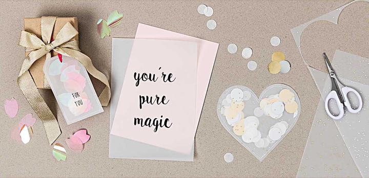 Image du produit Rico Design Papier transparent "points (113 g/m², 12 x)