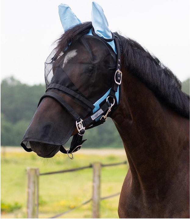 Actual product image Qhp Fly mask with removable nose guard