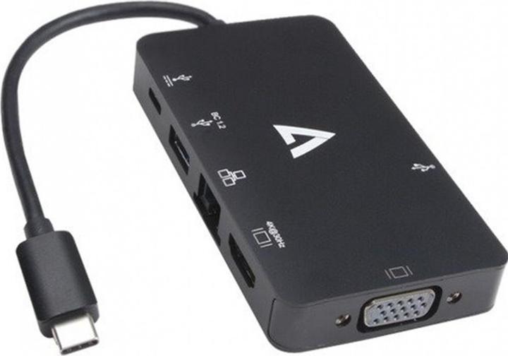 V7 UC-U3CRJ45HDVG-BLK (USB-C, 1 Ports)