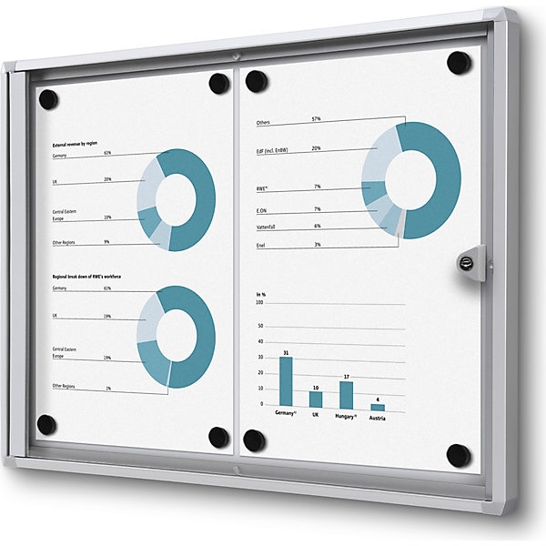 Immagine prodotto eurokraft basic Vetrina informativa per interni (Calamita, Bacheca, 49,5 x 35 cm)