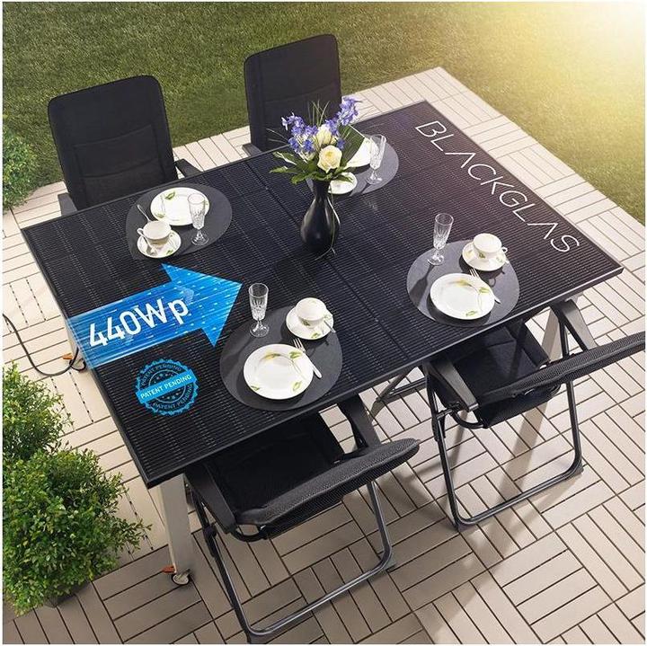 Actual product image Blackglas Solartisch ECOpowerPRO (440 W)