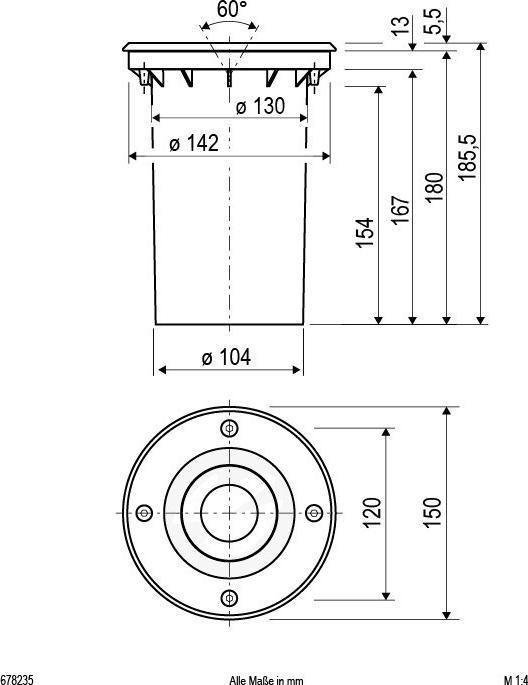 Image du produit EVN-Lichttechnik Luminaire encastré dans le sol (GU10, IP67)