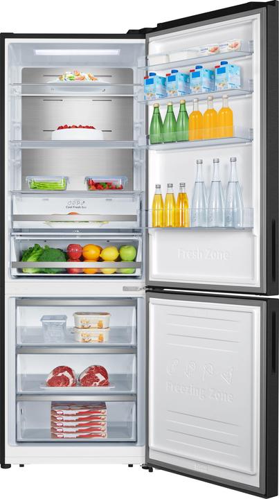 Produktbild Hisense RB645N4BFE Freistehende Kühl-Gefrierkombination 495 L E Schwarz (495 l)
