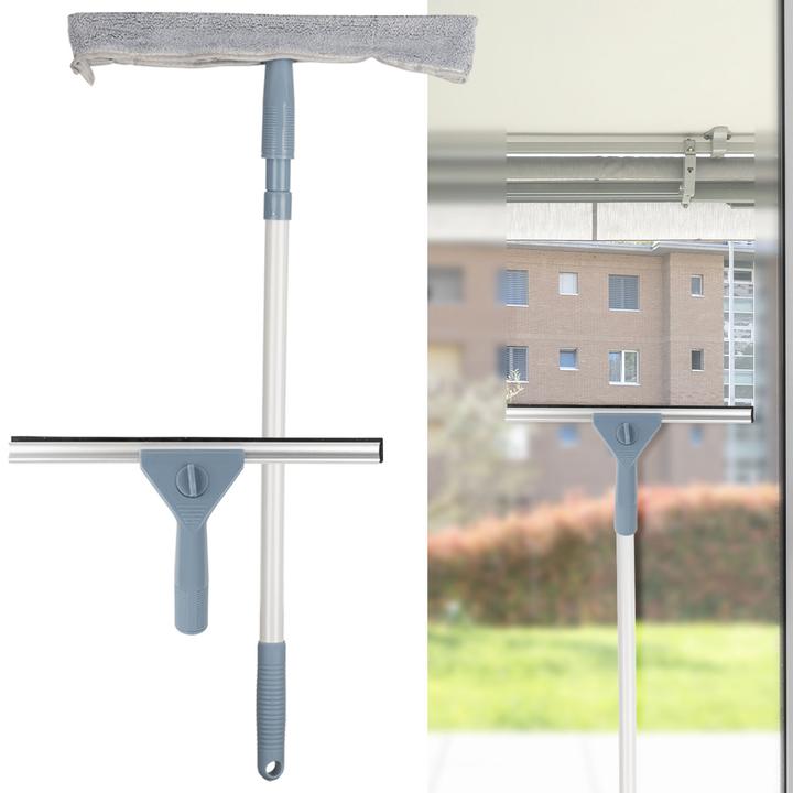 Image du produit Ultra Clean Kit de nettoyage 4 pièces avec raclette à vitres, éponge, raclette à vitres et manche télescopique (1 pcs)