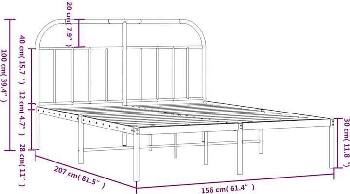 Image du produit vidaXL Bettgestell (160 x 200 cm)