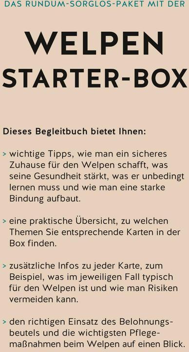 Produktbild Welpen-Starter-Box (Deutsch, Katharina Schlegl-Kofler, 2018)