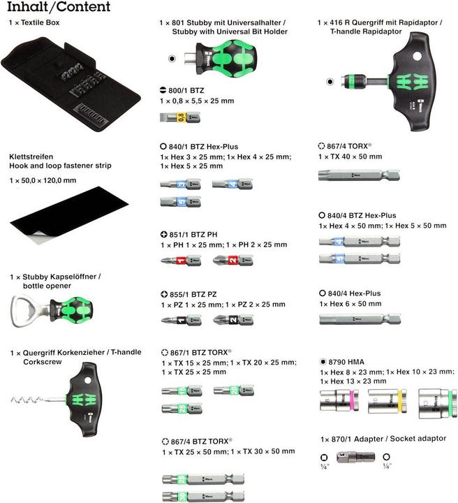 Nährwerte und Zutaten Wera Adventskalender 2019