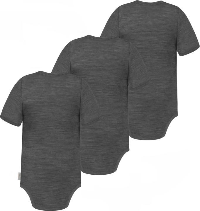 Immagine prodotto Normani Set di 3 body baby in merino a maniche corte "Tauranga" - 9287 (74)