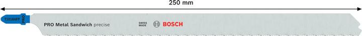 Produktbild Bosch Professional Zubehör PRO Metal Sandwich T1018AFP Stichsägeblatt, 250 mm, 5-tlg.