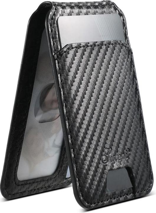 Produktbild Ueli Express Magnetische Carbon Optik Hülle mit abnehmbarem Kartenhalter (Apple iPhone 16)