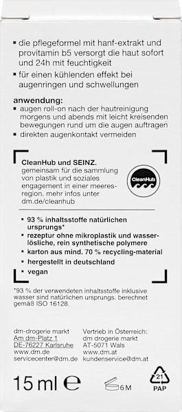Produktbild dm Seinz. Augen Roll-On Hanf (Augenpflege Stift, Tag + Nacht, 15 ml)