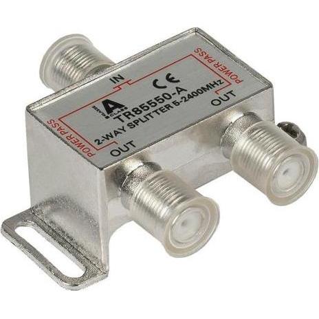 Good Connections SAT Stammverteiler mit F-Connectoren 2-fach 5-2250 MHz (Cavi antenna), Cavo antenna