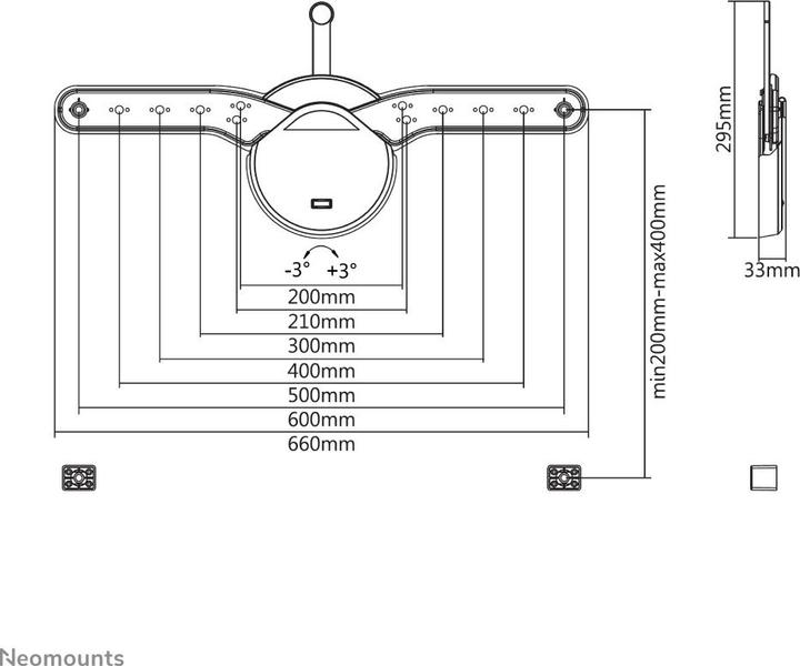 Actual product image Neomounts OLED-W600 (Wall, 70", 40 kg)
