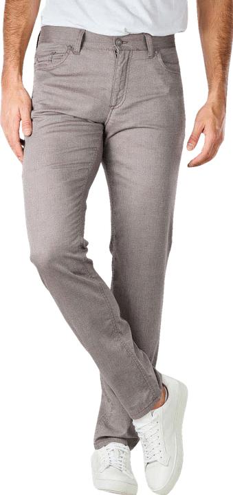 Actual product image Alberto Smart Cotton Pipe Pant Regular Slim Fit Brown (W31/L34)