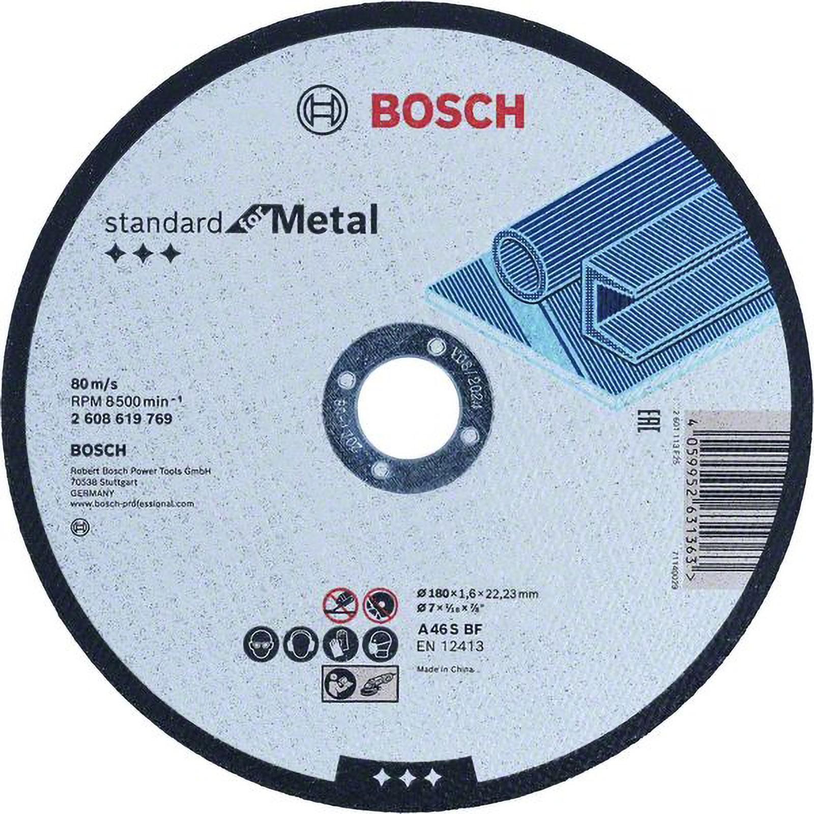 Bosch Zubehör, Sägeblatt, Standard for Metal für Trennscheibe gerade, 180 mm, 22,23