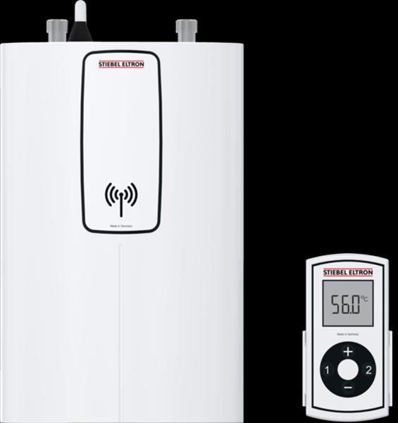 Image du produit Stiebel Eltron DCE 11/13 RC Chauffe-eau électronique compact avec télécommande pour la cuisine, sous évier, VDE