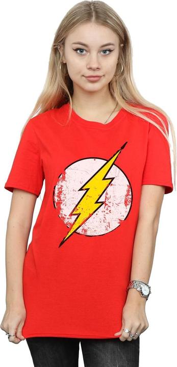 Produktbild The Flash Distressed Logo Boyfriend Fit TShirt (M)