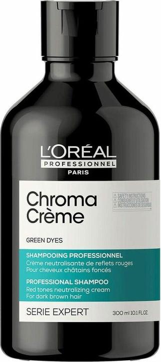 L'Oréal Professionnel CHROMA CRÈME green dyes professional shampoo 300 ml (300 ml, Flüssiges Shampoo)
