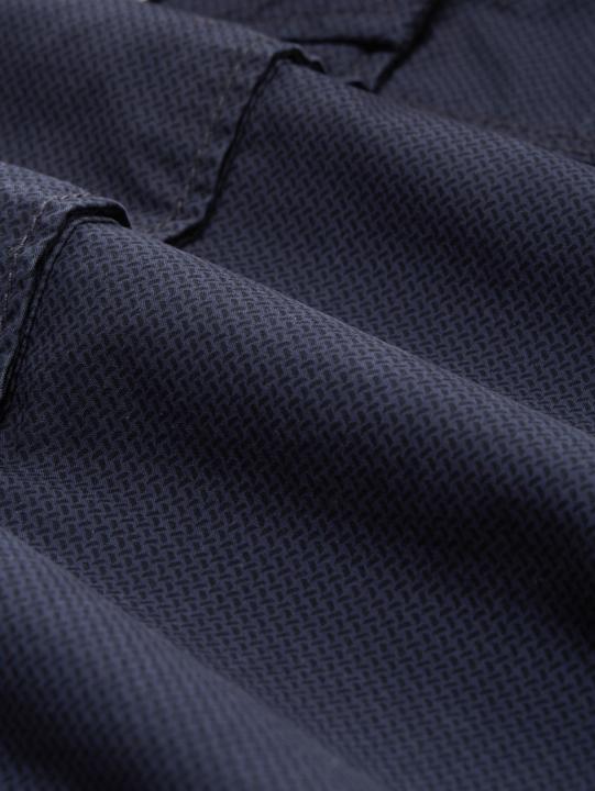 Image du produit Tom Tailor Bermuda voor heren, 34697 - Navy Geometric Structure, 46 (46)