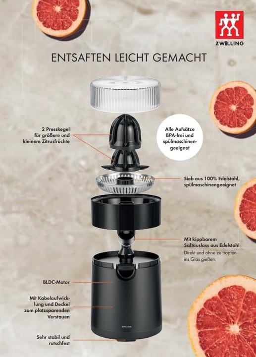 Actual product image Zwilling Enfinigy Zitruspresse