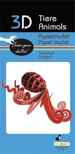 Fridolin Modèle en papier 3-D "Pieuvre