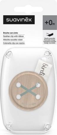 Actual product image Suavinex Schnullerband Birdies grün