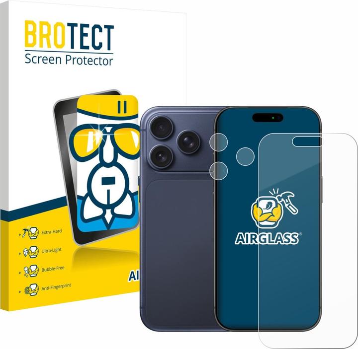 BROTECT AirGlass Verre (1 pièce(s), Apple iPhone 17 Pro)