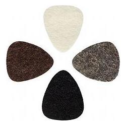 Timber Tone Felt Tones Mixed Pack of 4 (4 x), Plektrum