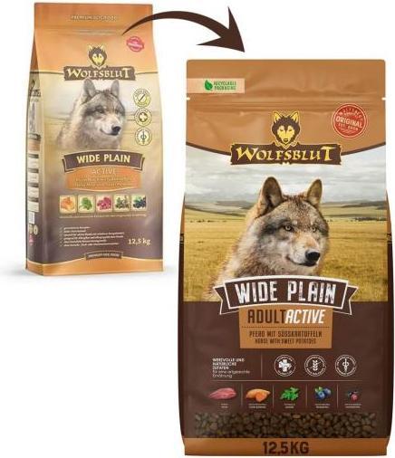 Image du produit Wolfsblut Nourriture sèche Dog Wide Plain Active Adult, 12.5 kg (Adulte, 1 pcs, 12500 g)