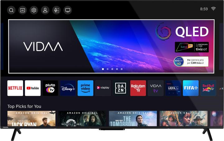 Actual product image Toshiba 65QV2463DA, black (65", QLED, 4K)