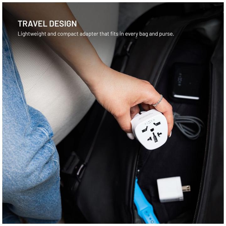 Actual product image Fixed EU Adapter, white