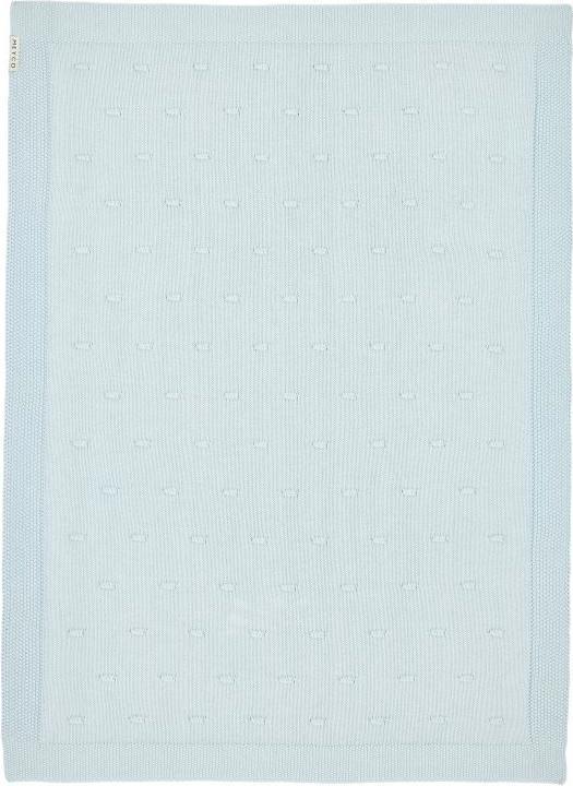 Actual product image Meyco Baby blanket large Knots - Light blue - 100x150cm (100 x 150 cm)