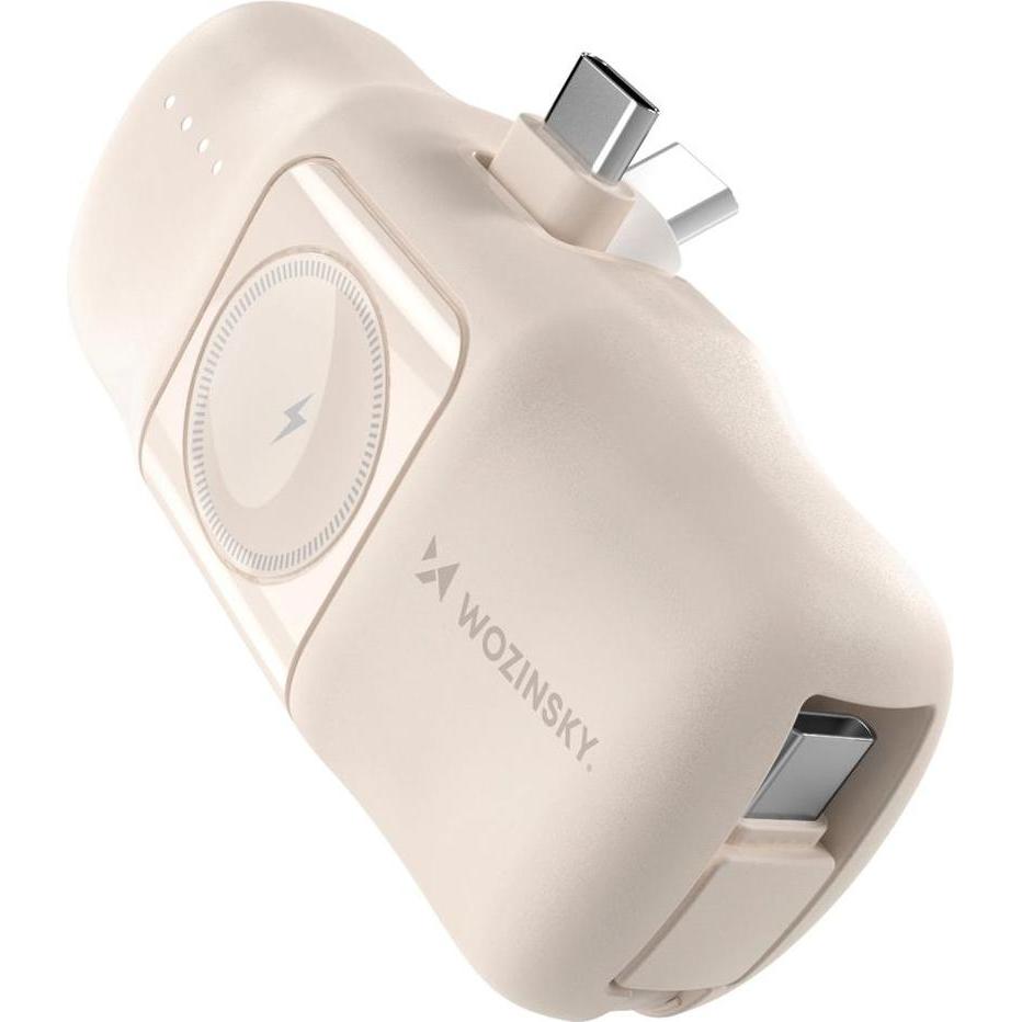 Wozinsky Beige (5000 mAh, 15 W), Powerbank, Beige