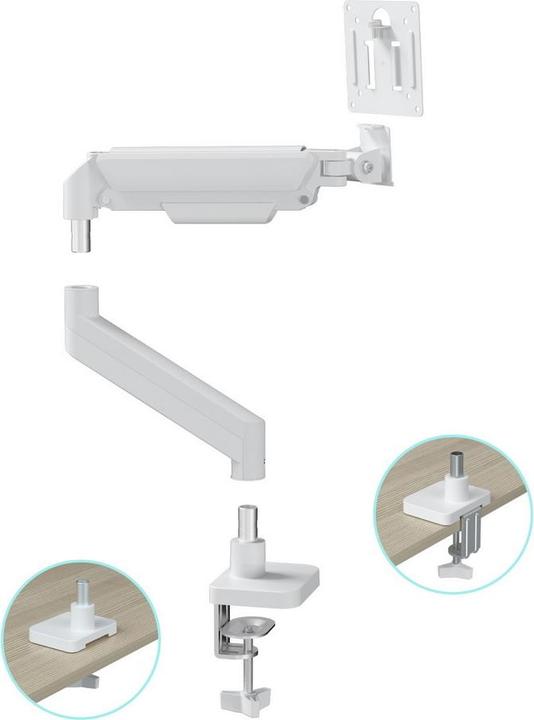 Produktbild Gembird Full-motion desk display mounting arm 17"-32" white (Tisch, 32", 10 kg)