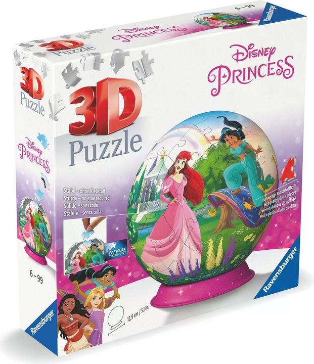 Immagine prodotto Ravensburger Puzzle 3D 11579 - Palla Puzzle Principessa Disney - Puzzle in tre dimensioni secondo Movit (72 pezzi)