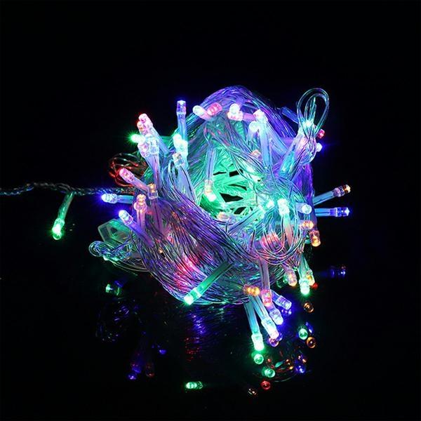 Produktbild Activejet Lampki choinkowe LED - 5m/50 lampek wielokolorowe/multicolor zasilane bat. 3xAA EHD-LS02