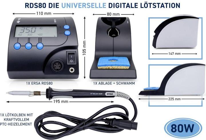 Produktbild Kurtz Ersa Lötstation digital 80 W RDS 80