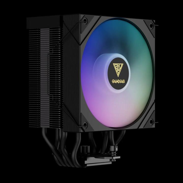 Actual product image Gamdias Processor cooler Boreas M2 51D black aRGB lighting (158 mm)