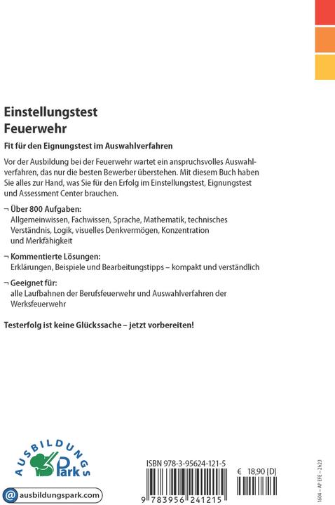 Produktbild Einstellungstest Feuerwehr (Deutsch, Andreas Mohr, Marcus Mery, Kurt Guth, 2021)