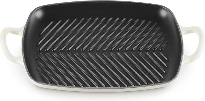 Actual product image Le Creuset GRILL PLATE RECTANGULAR SIG 30 CM Meringue