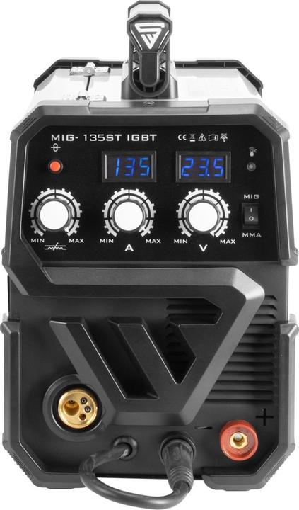 Image du produit Stahlwerk Machine à souder MIG MAG 135 ST IGBT à gaz inerte avec 135 ampères avec main électrique