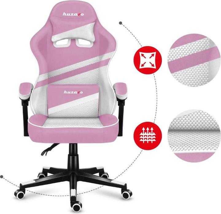 Actual product image Huzaro Fotel gamingowy Force 4.4 Pink Mesh