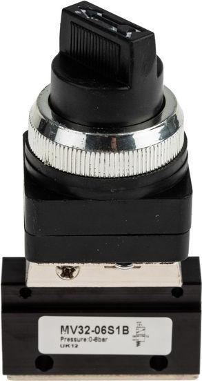 RS PRO MV Pneumatik-Steuerventil, manuell, 3/2, G1/8, 1/8Zoll