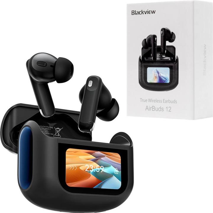 Actual product image Blackview Airbuds 12 (Écran d'Affichage Tactile - Bluetooth 5.4) Noir (Wireless)